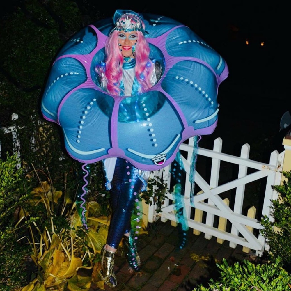 JELLYFISH CUSTOM HALLOWEEN COSTUME ADULT MEDIUM AWARD WINNER! 3PC! BLOW UP SEA - Picture 1 of 17